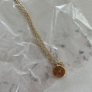 Ettika 18k plated M necklace